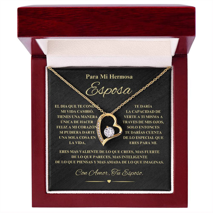 Regalo Para Novia/Esposa | Mi Hermosa | Collar Amor para siempre