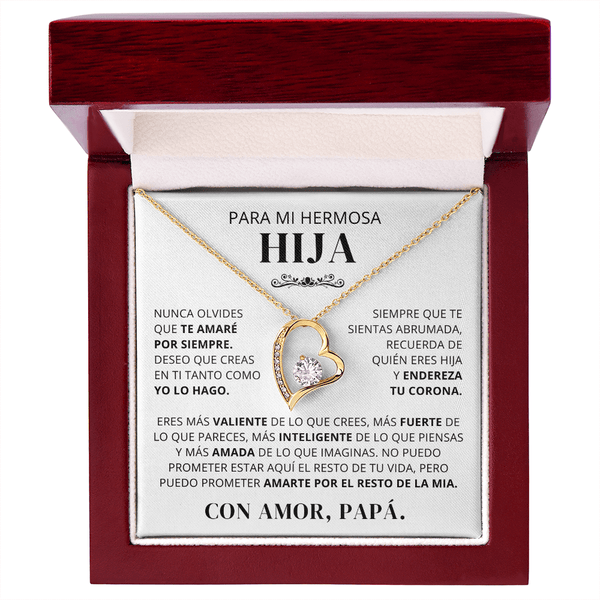 Regalo para hija | Orgullo de mi vida | Collar Amor eterno