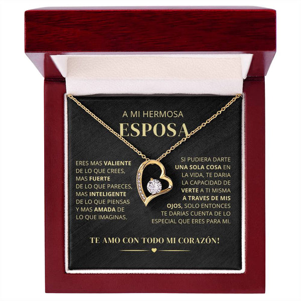 Regalo Para Novia/Esposa | Mas Fuerte & Mas Inteligente  | Collar Amor para siempre