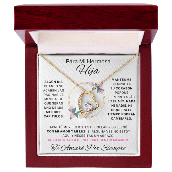 Regalo para hija | Mi hermosa | Collar de amor eterno