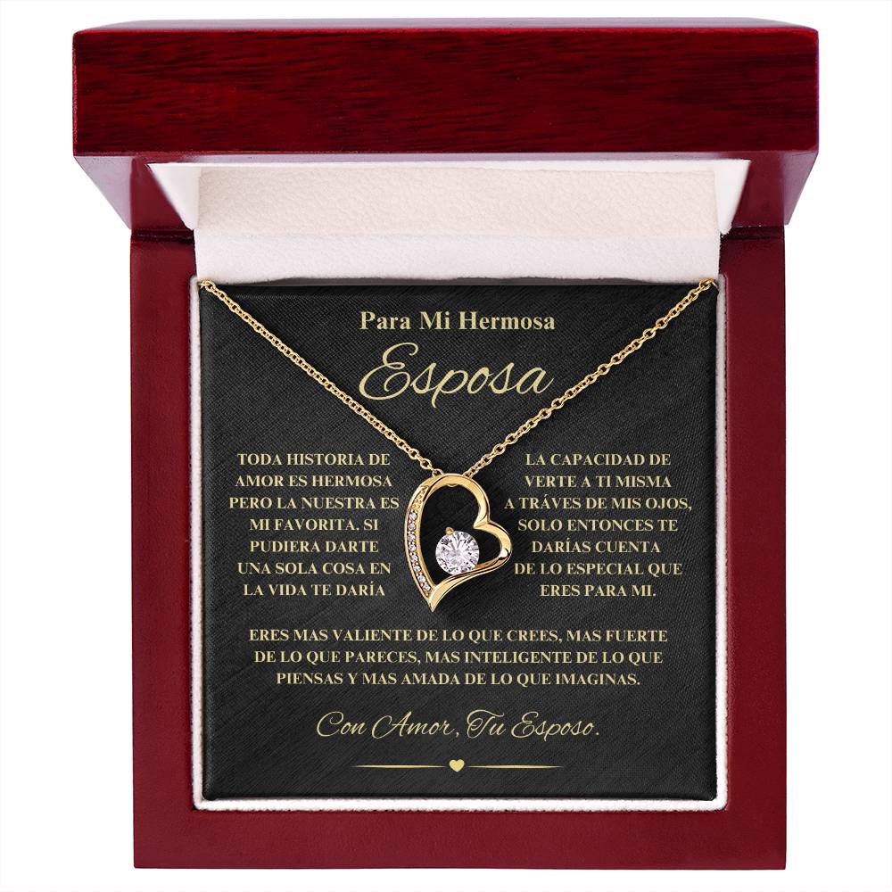 Regalo Para Novia/Esposa | Historia de Amor | Collar Amor para siempre