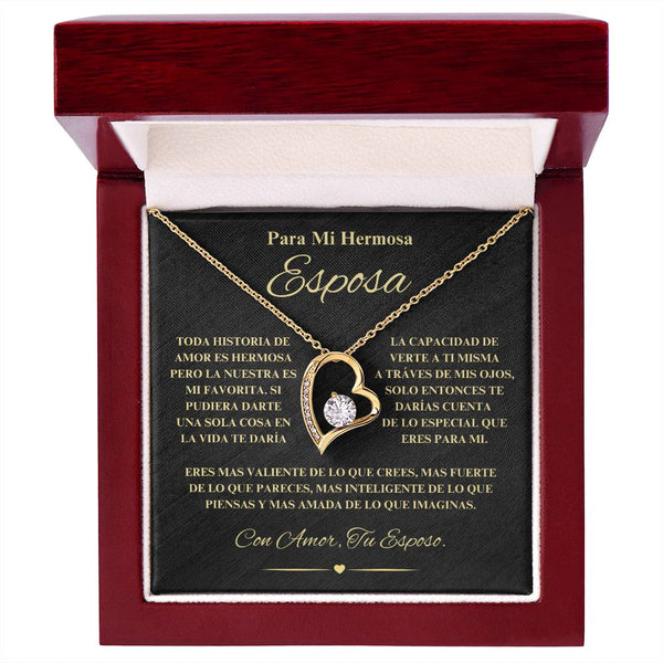Regalo Para Novia/Esposa | Historia de Amor | Collar Amor para siempre