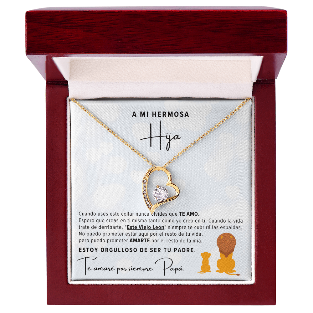 Regalo Para Hija | Eres mi tesoro | Collar de nudo de amor