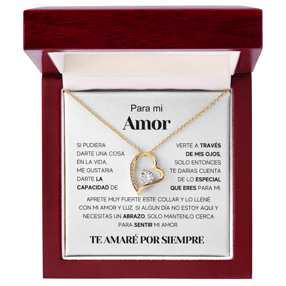 Regalo Para Nieta/ Novia/ Esposa | Amor especial | Collar Amor para siempre