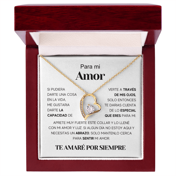 Regalo Para Nieta/ Novia/ Esposa | Amor especial | Collar Amor para siempre