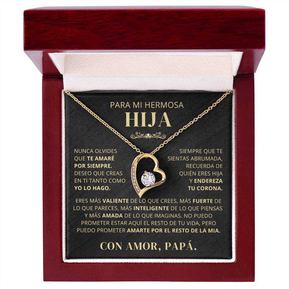 Regalo para hija | Todo lo que tengo | Collar Amor eterno