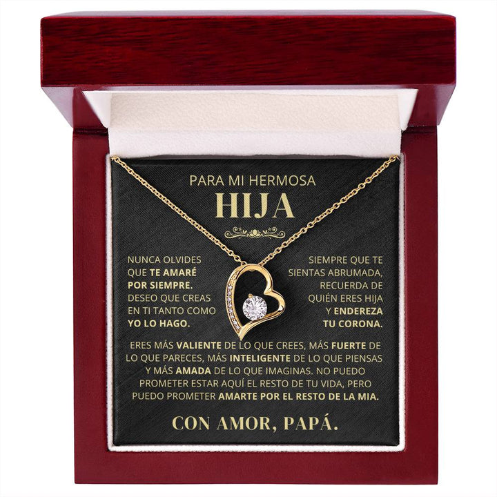 Regalo para hija | Todo lo que tengo | Collar Amor eterno