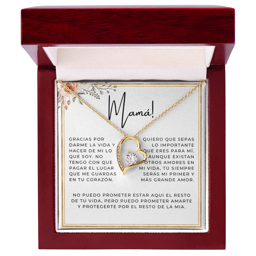 Regalo Para Madre | Gracias por darme la vida | Collar Cadena Para Siempre