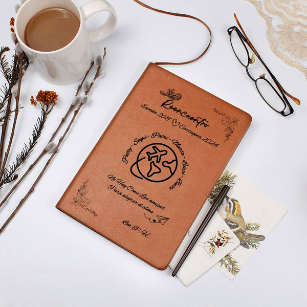 leather book - example