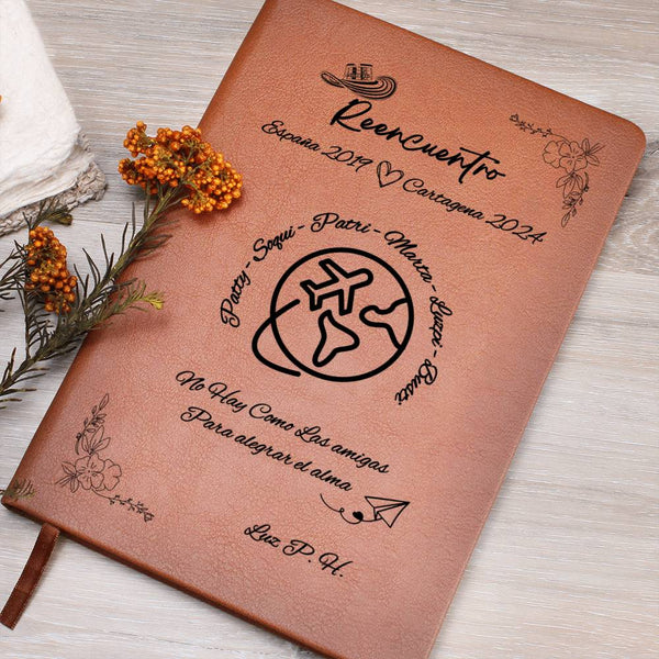 leather book - example