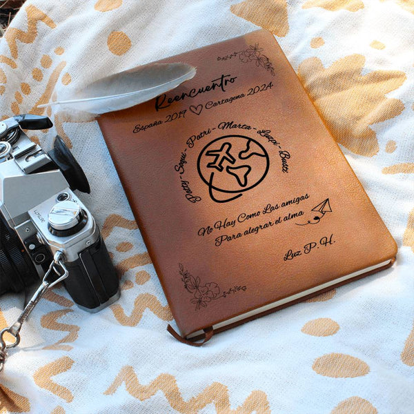 leather book - example