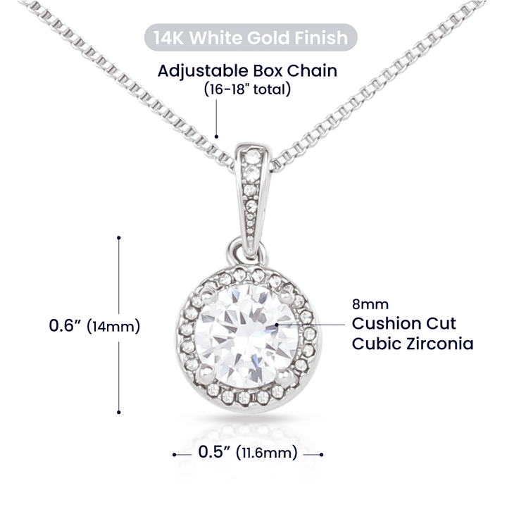 Regalo Para Novia/Esposa | Mi Vida | Collar de esperanza eterna