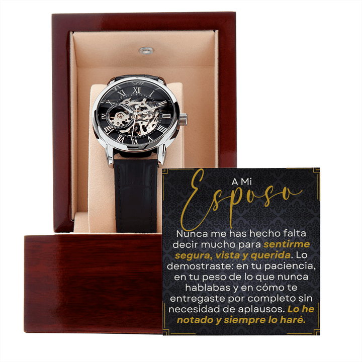 Regalo Para Esposo | Sentirme Segura, Vista y Querida
