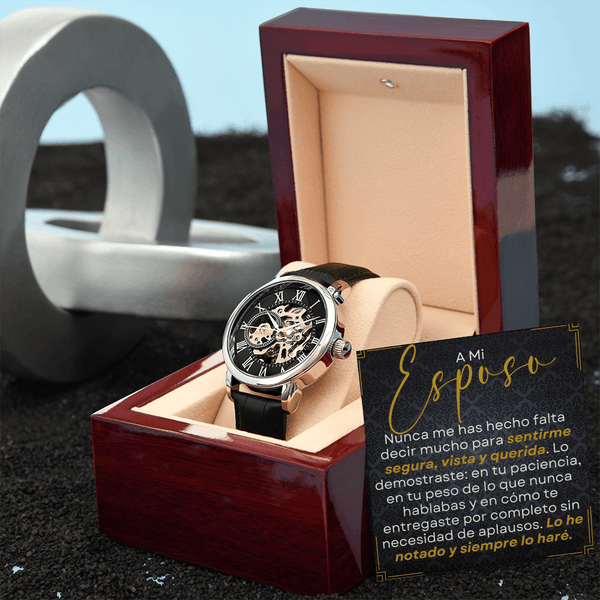 Regalo Para Esposo | Sentirme Segura, Vista y Querida