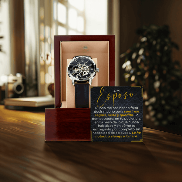 Regalo Para Esposo | Sentirme Segura, Vista y Querida