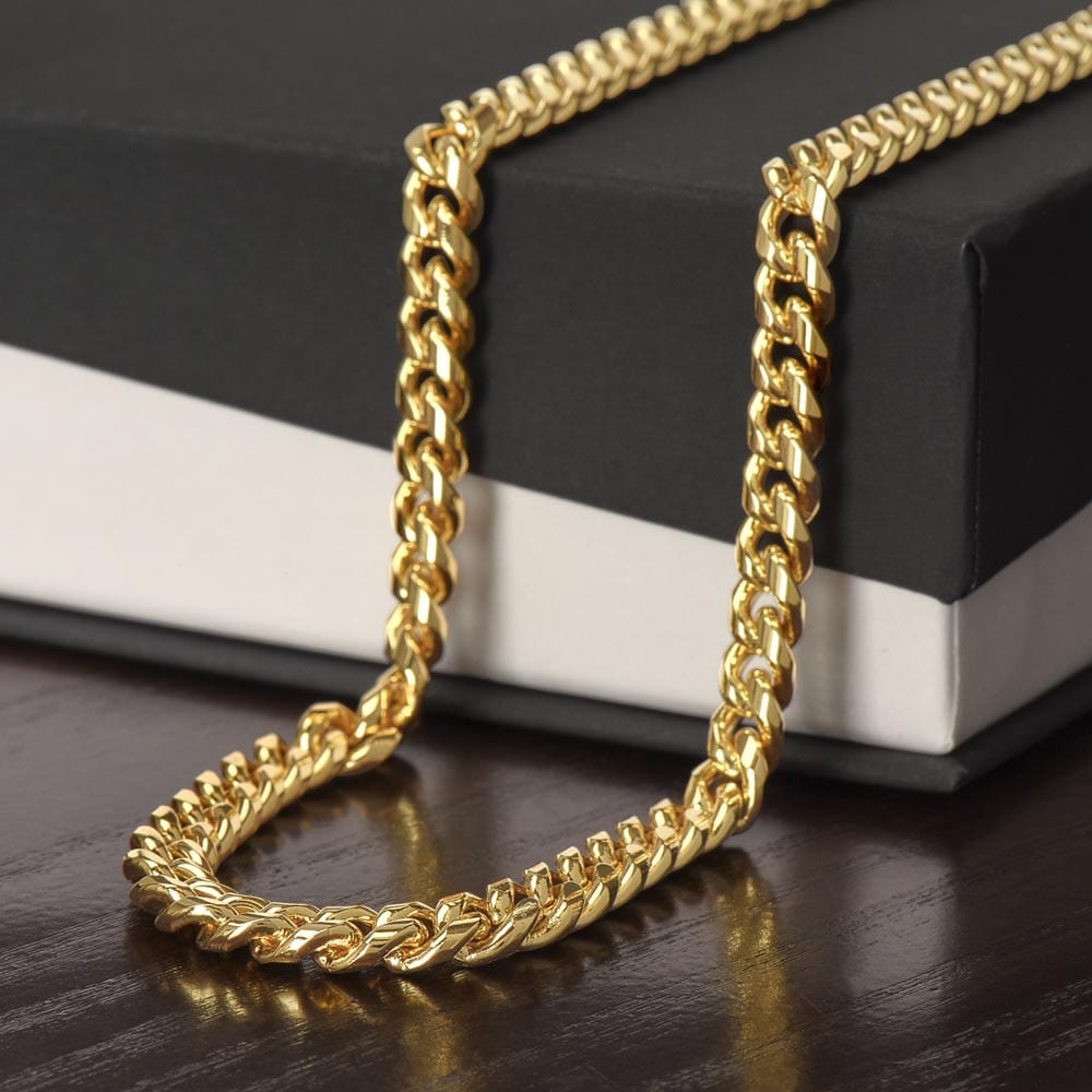 Regalo Para Esposo/Novio | Amor Inquebrantable | Cadena de Eslabones Cubanos