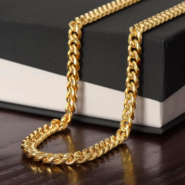 Regalo Para Esposo/Novio | Amor Inquebrantable | Cadena de Eslabones Cubanos