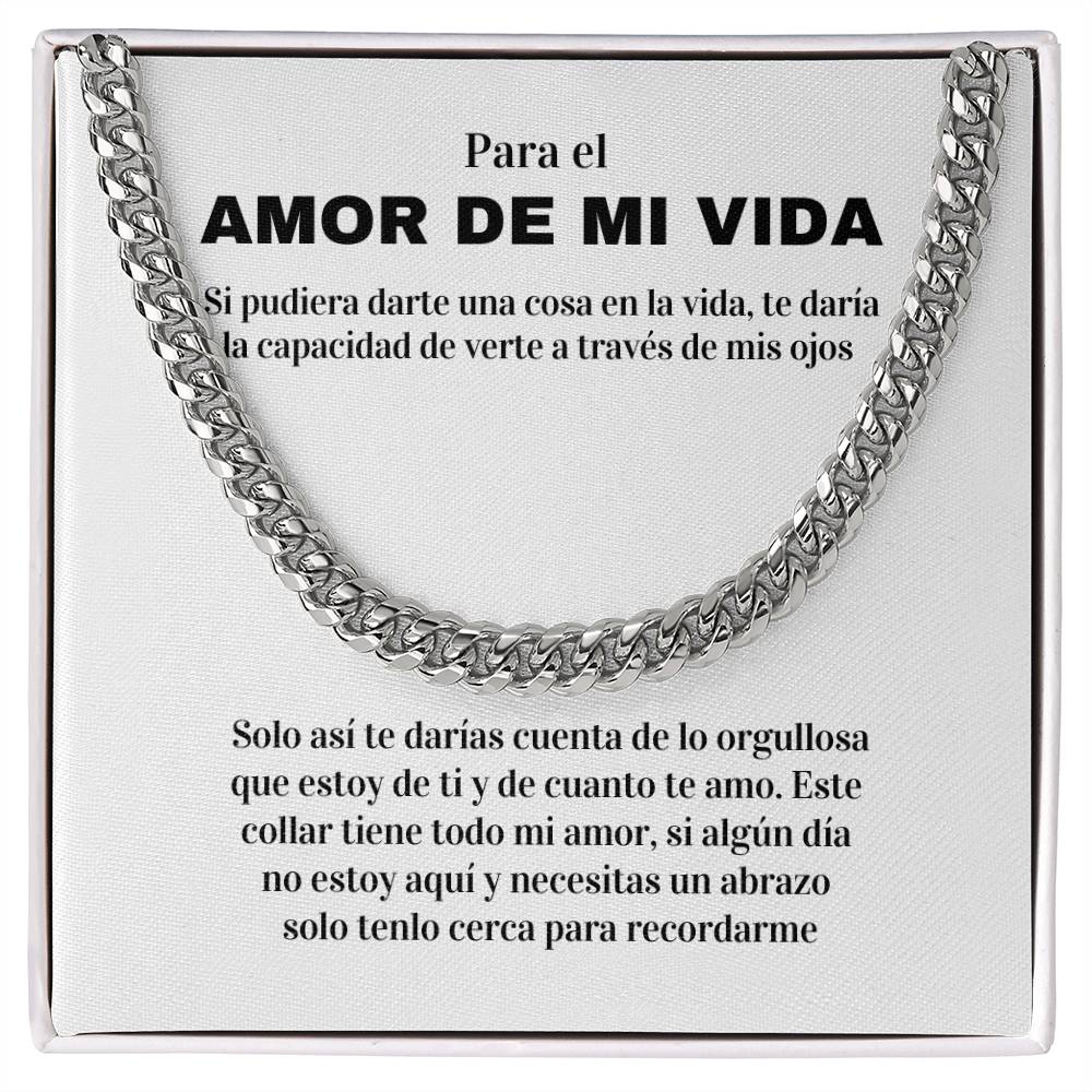 Regalo Para Esposo/Novio | Amor Inquebrantable | Cadena de Eslabones Cubanos