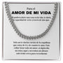 Regalo Para Esposo/Novio | Amor Inquebrantable | Cadena de Eslabones Cubanos