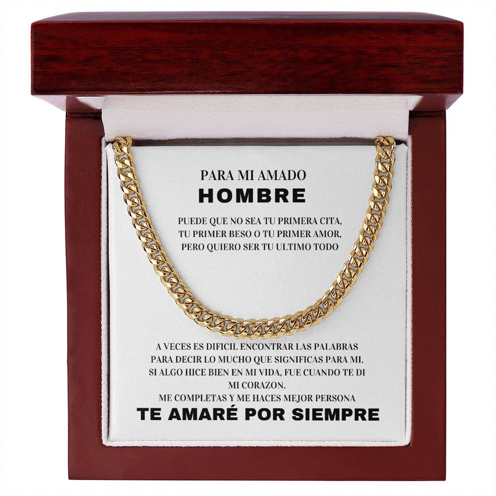 Regalo Para Esposo |Amor Sin Fin | Cadena de Eslabones Cubanos