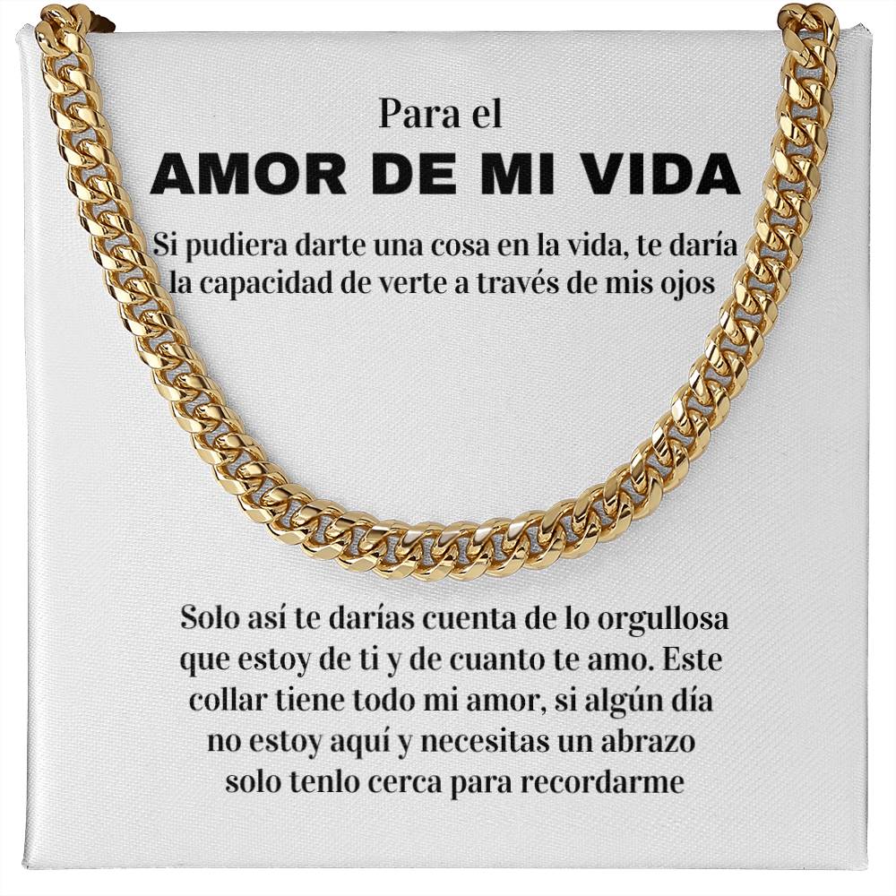 Regalo Para Esposo/Novio | Amor Inquebrantable | Cadena de Eslabones Cubanos