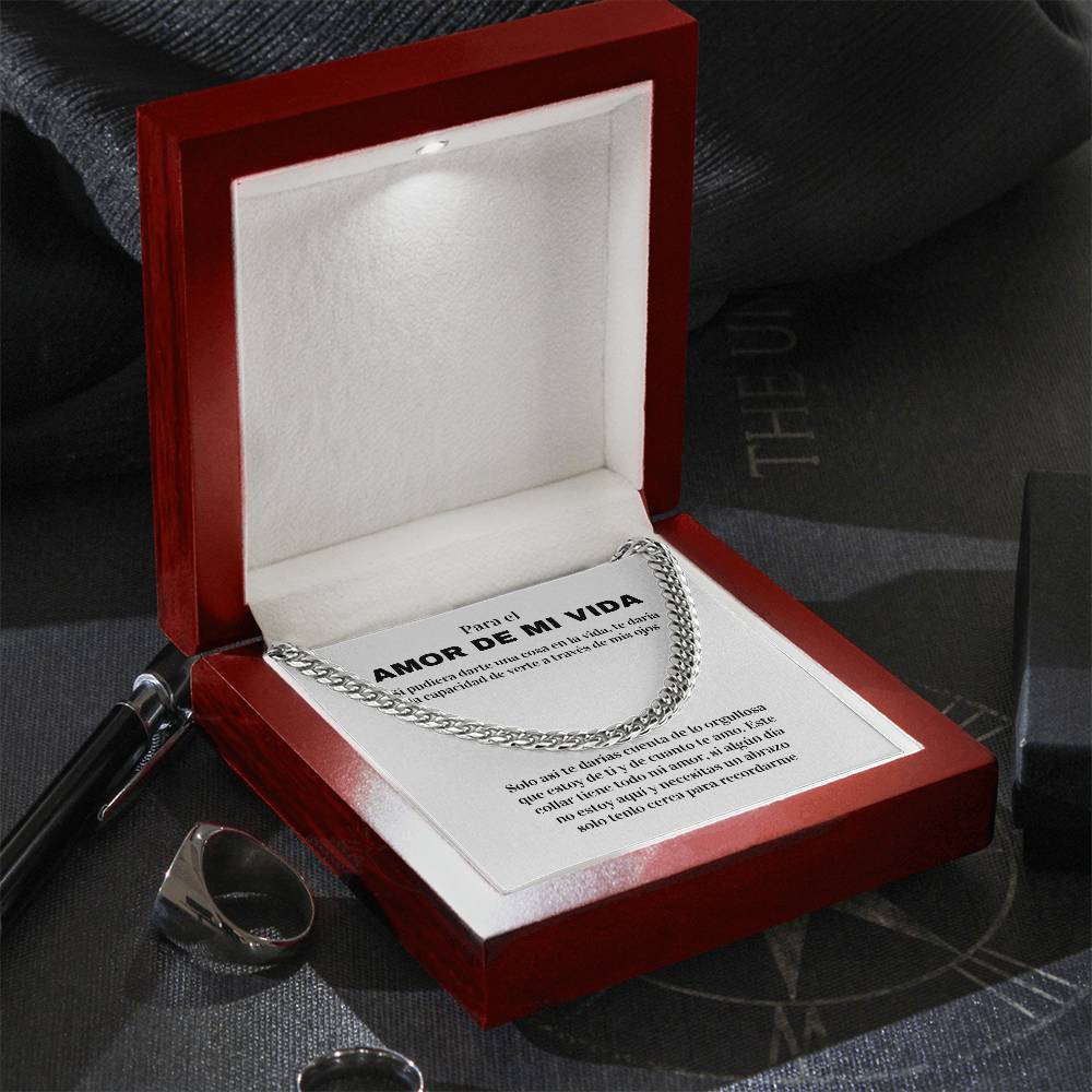 Regalo Para Esposo/Novio | Amor Inquebrantable | Cadena de Eslabones Cubanos