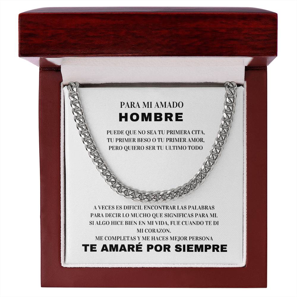 Regalo Para Esposo |Amor Sin Fin | Cadena de Eslabones Cubanos