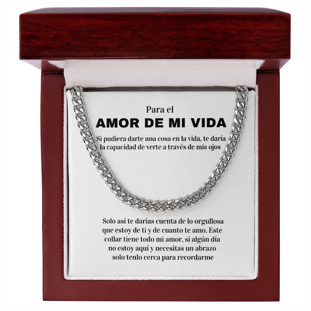 Regalo Para Esposo/Novio | Amor Inquebrantable | Cadena de Eslabones Cubanos