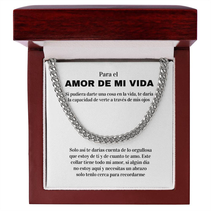 Regalo Para Esposo/Novio | Amor Inquebrantable | Cadena de Eslabones Cubanos