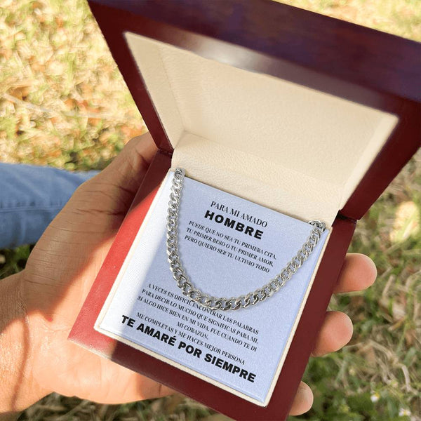 Regalo Para Esposo |Amor Sin Fin | Cadena de Eslabones Cubanos