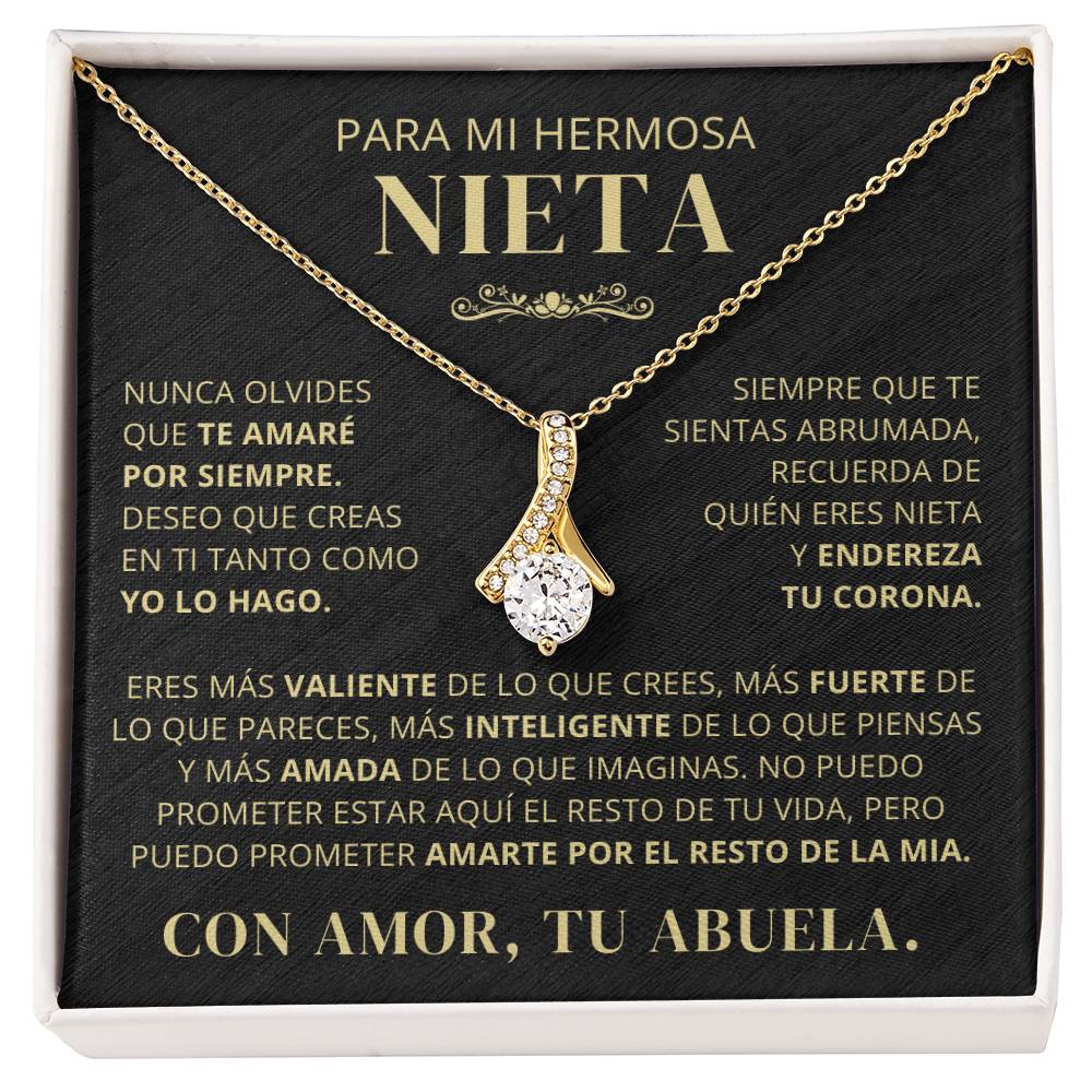 Para Mi Hermosa Nieta De Abuela - Nunca Olvides Que Te Amaré Por Siempre - AB250V2