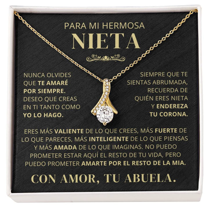 Para Mi Hermosa Nieta De Abuela - Nunca Olvides Que Te Amaré Por Siempre - AB250V2