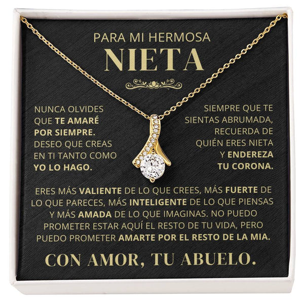 Para Mi Hermosa Nieta De Abuelo - Nunca Olvides Que Te Amaré Por Siempre - AB250V2