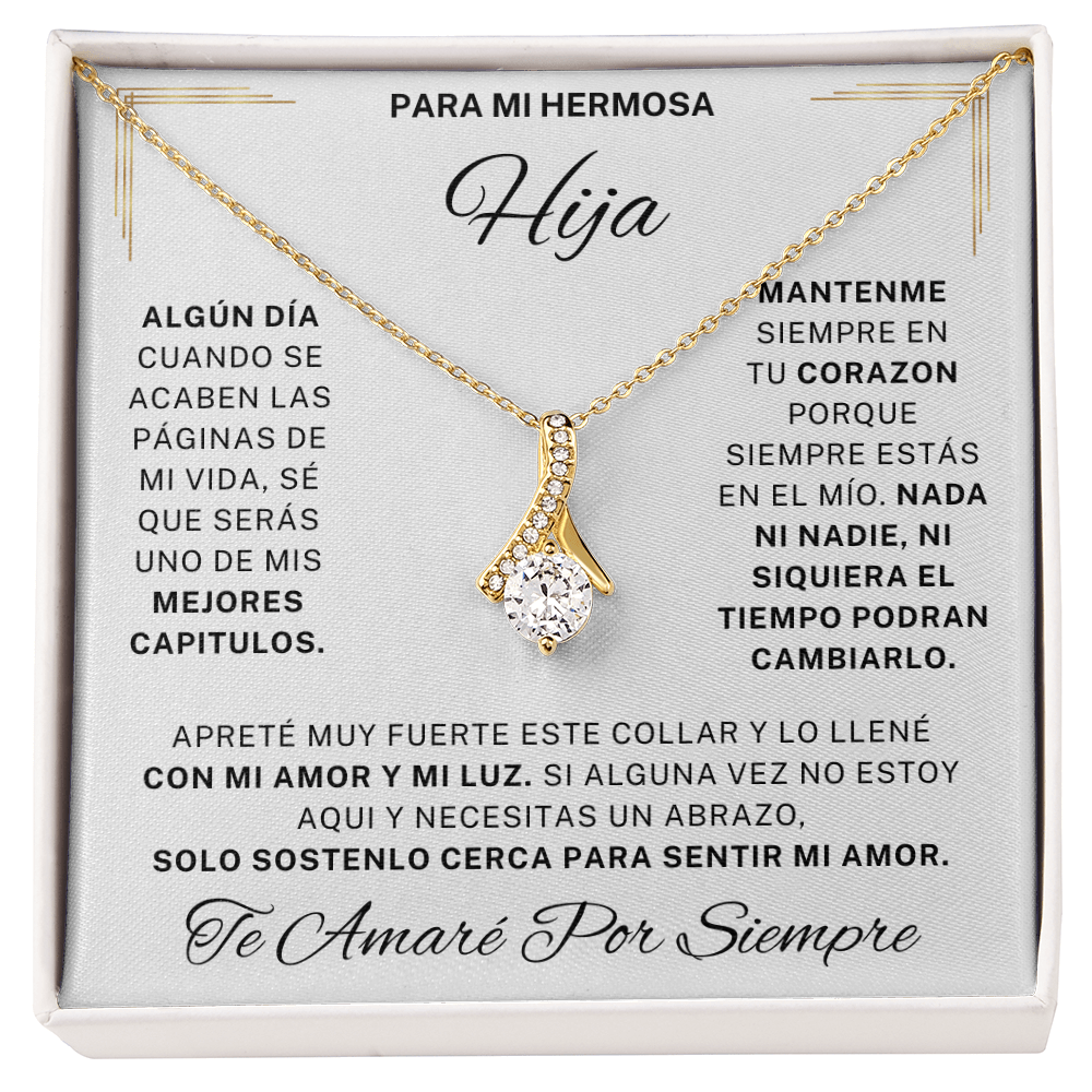 Regalo Para Hija | La razón de mi sonrisa | Atractivo collar