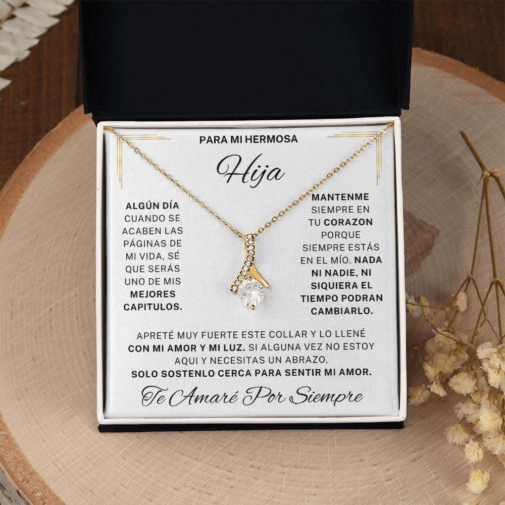 Regalo Para Hija | La razón de mi sonrisa | Atractivo collar