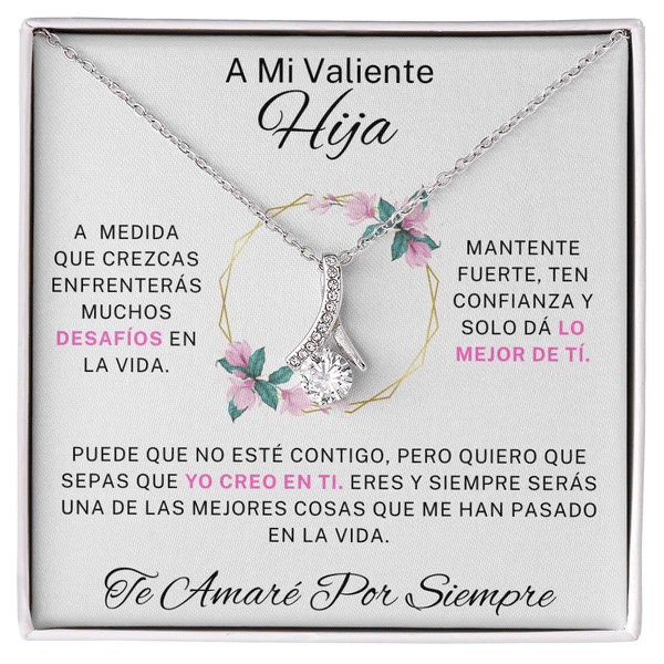 Regalo Para Hija | Mi amor por ti es infinito | Atractivo collar