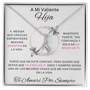 Regalo Para Hija | Mi amor por ti es infinito | Atractivo collar