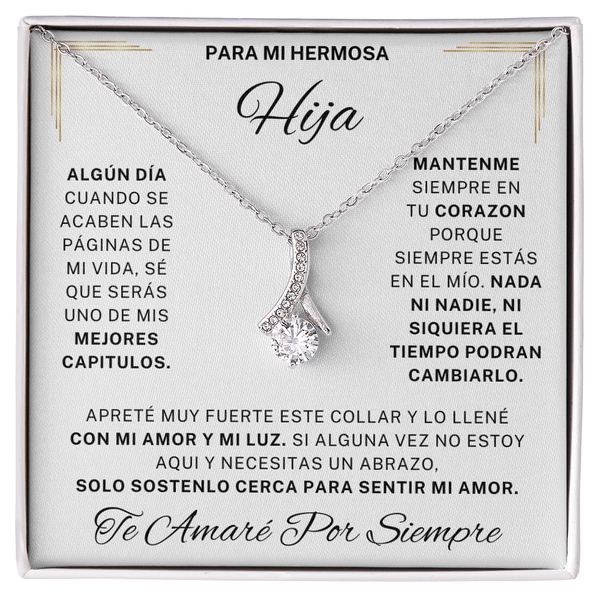 Regalo Para Hija | La razón de mi sonrisa | Atractivo collar