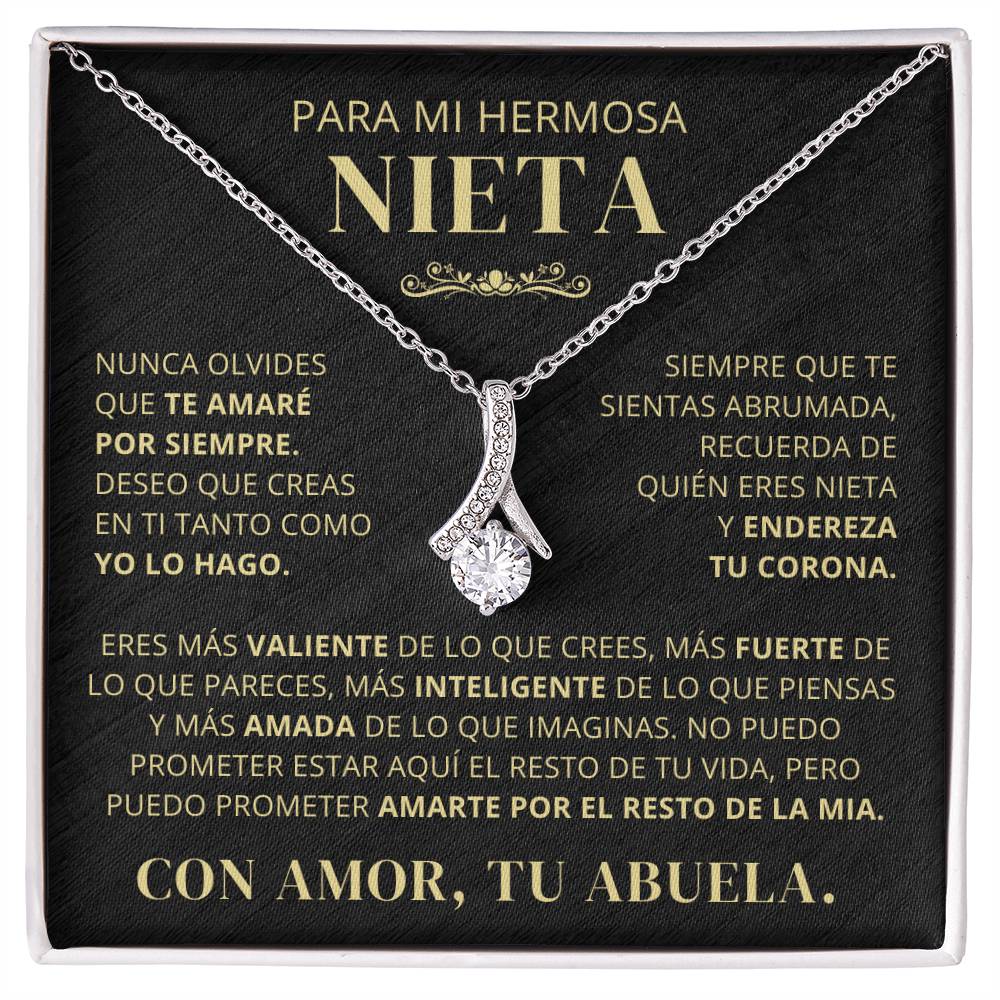 Para Mi Hermosa Nieta De Abuela - Nunca Olvides Que Te Amaré Por Siempre - AB250V2