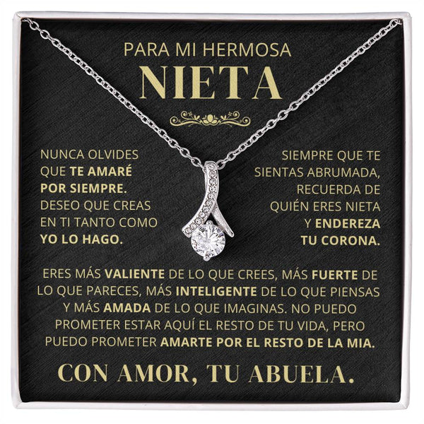Para Mi Hermosa Nieta De Abuela - Nunca Olvides Que Te Amaré Por Siempre - AB250V2