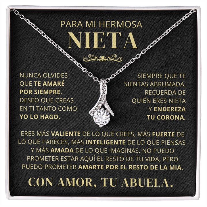 Para Mi Hermosa Nieta De Abuela - Nunca Olvides Que Te Amaré Por Siempre - AB250V2