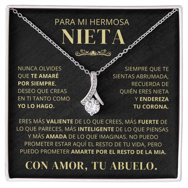 Para Mi Hermosa Nieta De Abuelo - Nunca Olvides Que Te Amaré Por Siempre - AB250V2