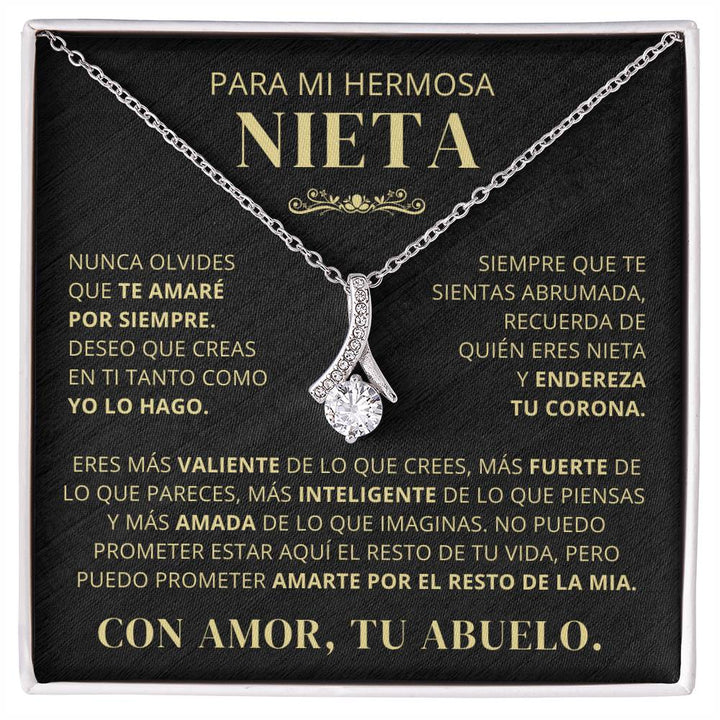Para Mi Hermosa Nieta De Abuelo - Nunca Olvides Que Te Amaré Por Siempre - AB250V2