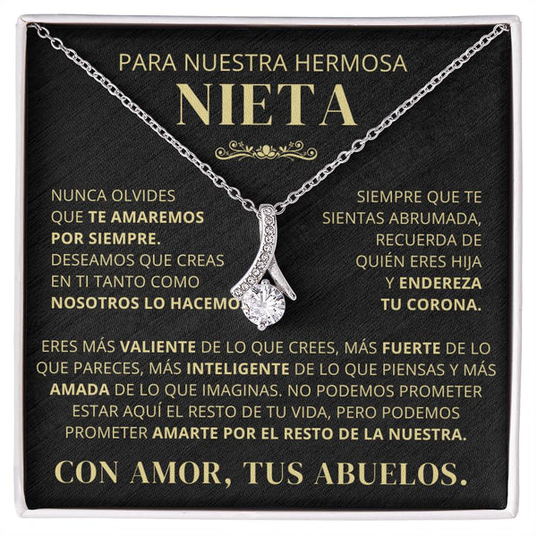 Para Nuestra Hermosa Nieta De Abuelos - Nunca Olvides Que Te Amaremos Por Siempre - AB250V2
