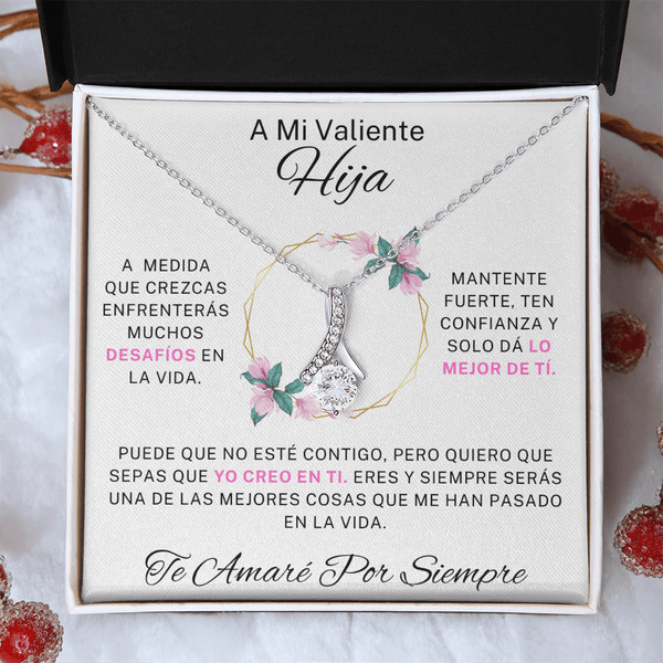 Regalo Para Hija | Mi amor por ti es infinito | Atractivo collar