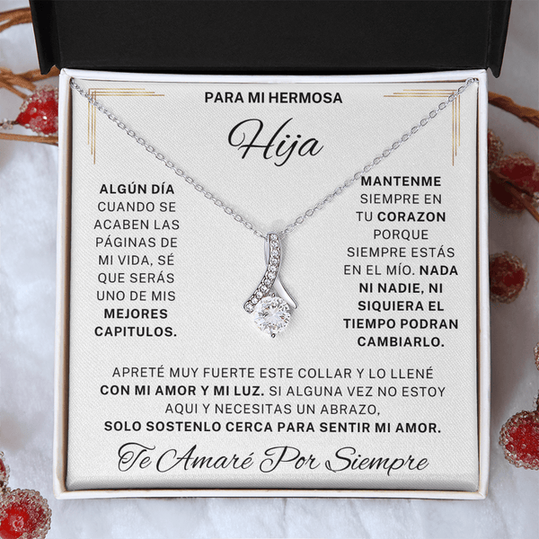 Regalo Para Hija | La razón de mi sonrisa | Atractivo collar