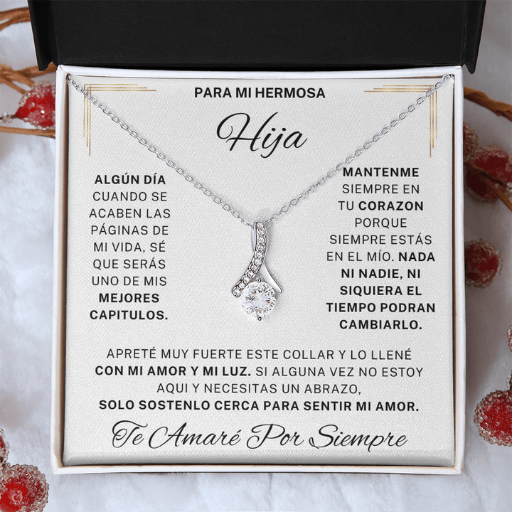 Regalo Para Hija | La razón de mi sonrisa | Atractivo collar