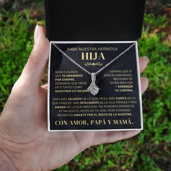 Para Nuestra Hermosa Hija De Papá y Mamá - Nunca Olvides Que Te Amaremos Por Siempre - AB250V2