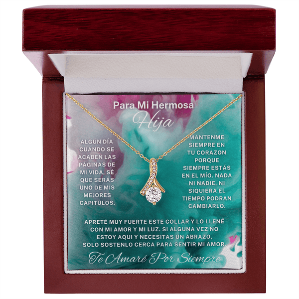 Regalo Para Hija | Mi vida cambió contigo | Atractivo collar