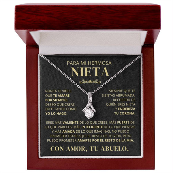 Para Mi Hermosa Nieta De Abuelo - Nunca Olvides Que Te Amaré Por Siempre - AB250V2